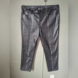 Chico's Shimmering Silver Trousers